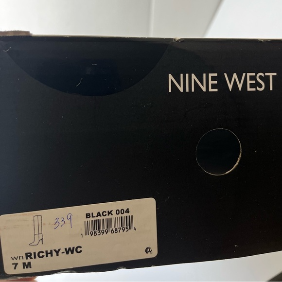 Nine West Richy Wide Calf Heeled Boots - Picture 9 of 9